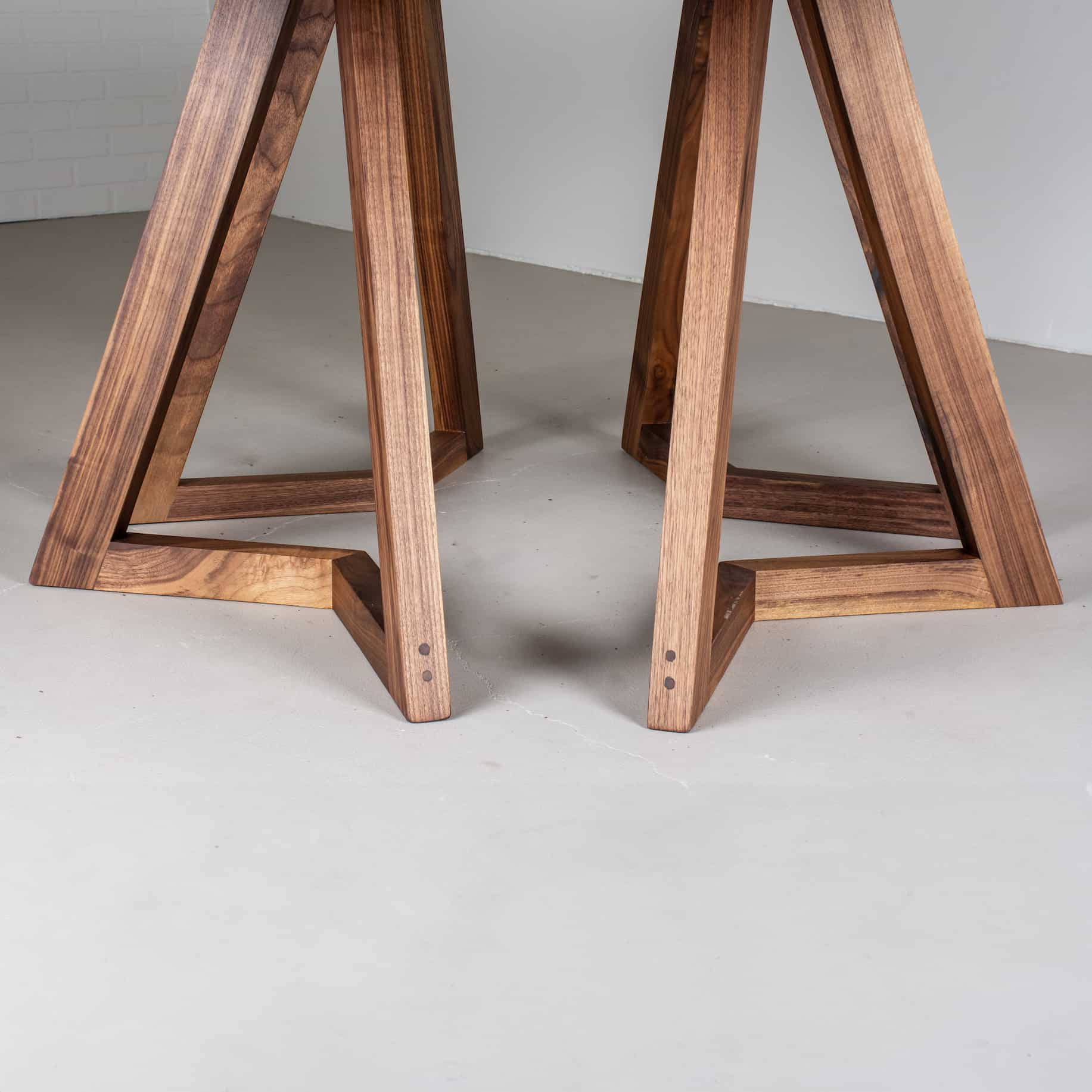 square wood table