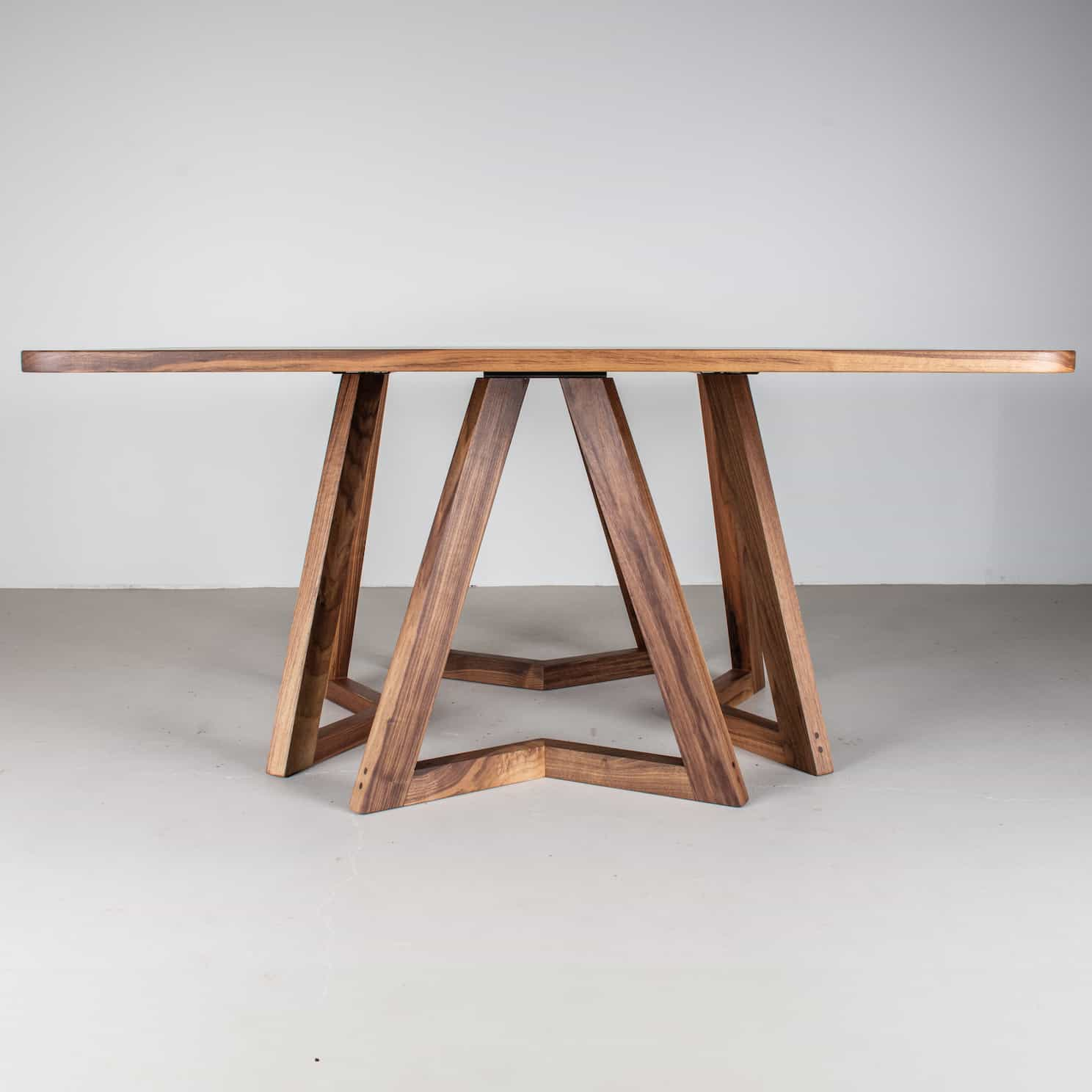 square wood table