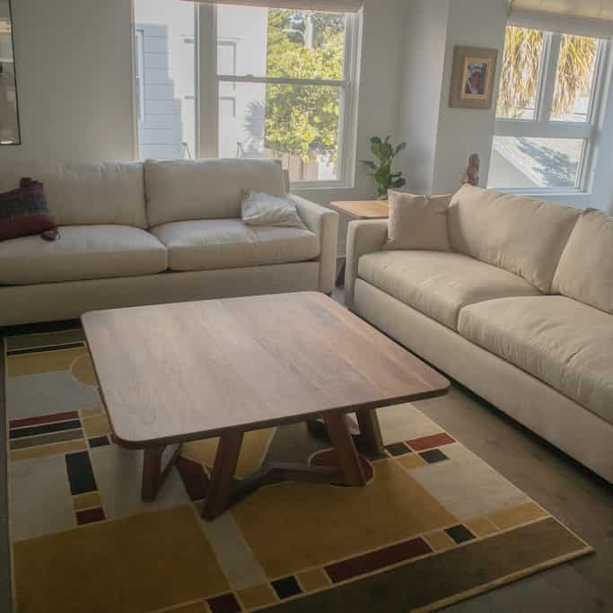 midcentury modern walnut coffee table