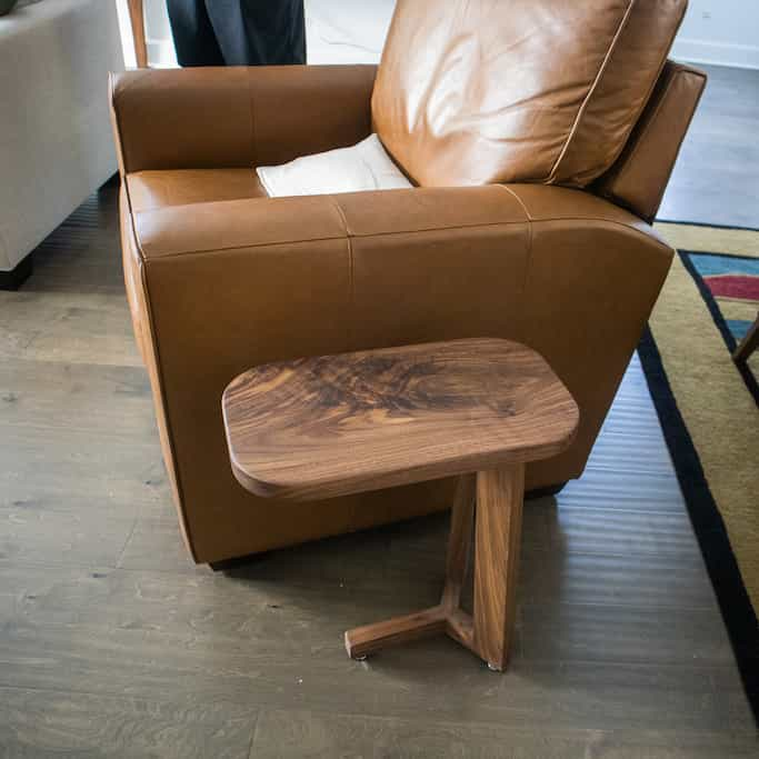 walnut side table