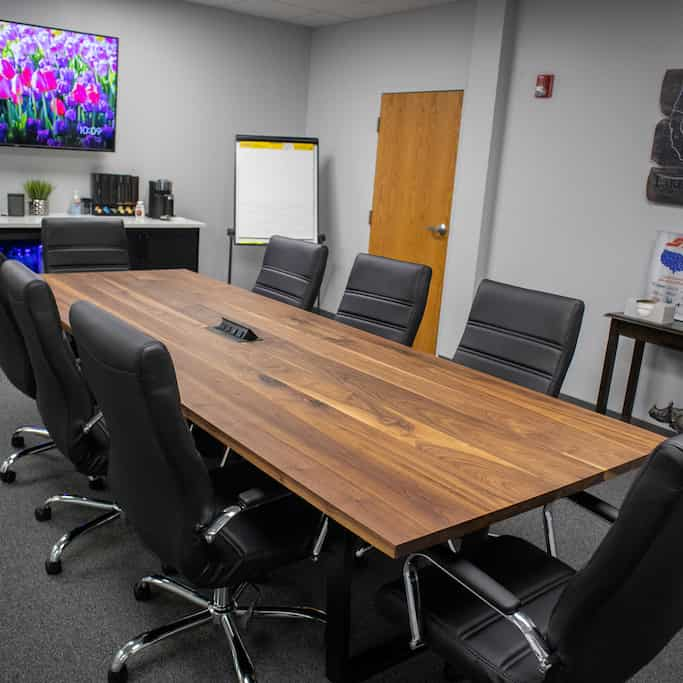 walnut conference table