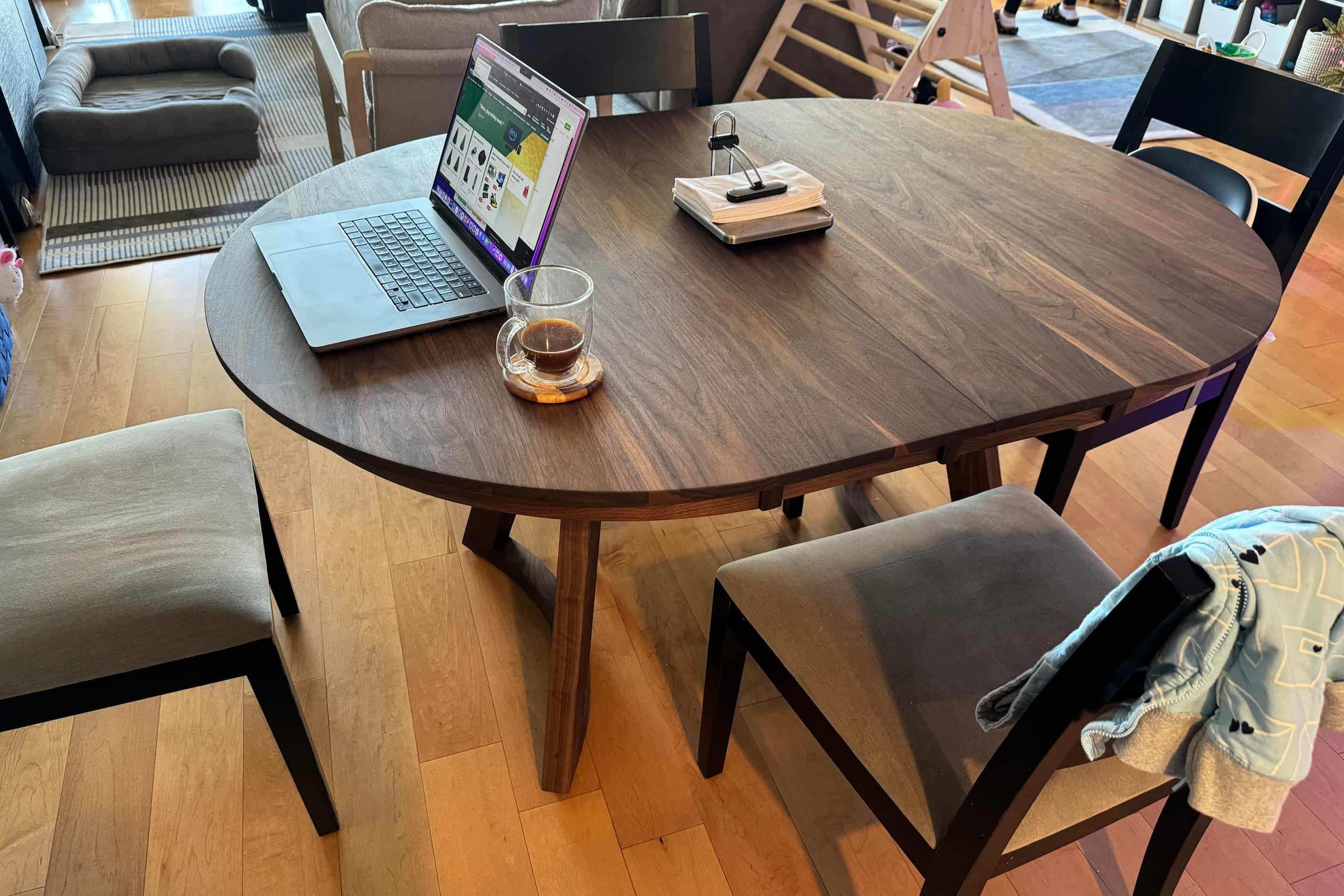 walnut dining table