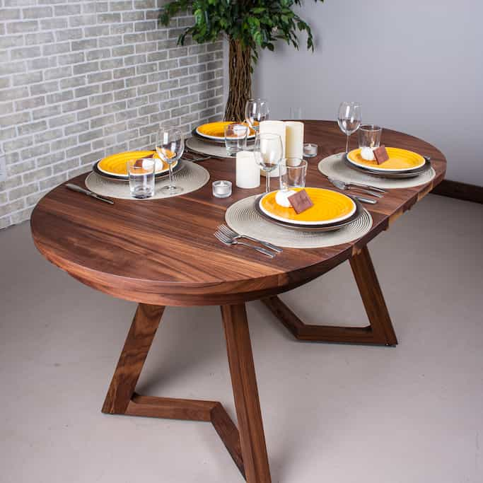 walnut extendable thanksgiving table