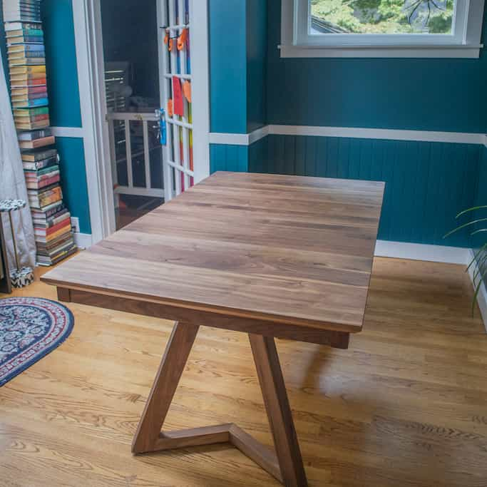 walnut extension table