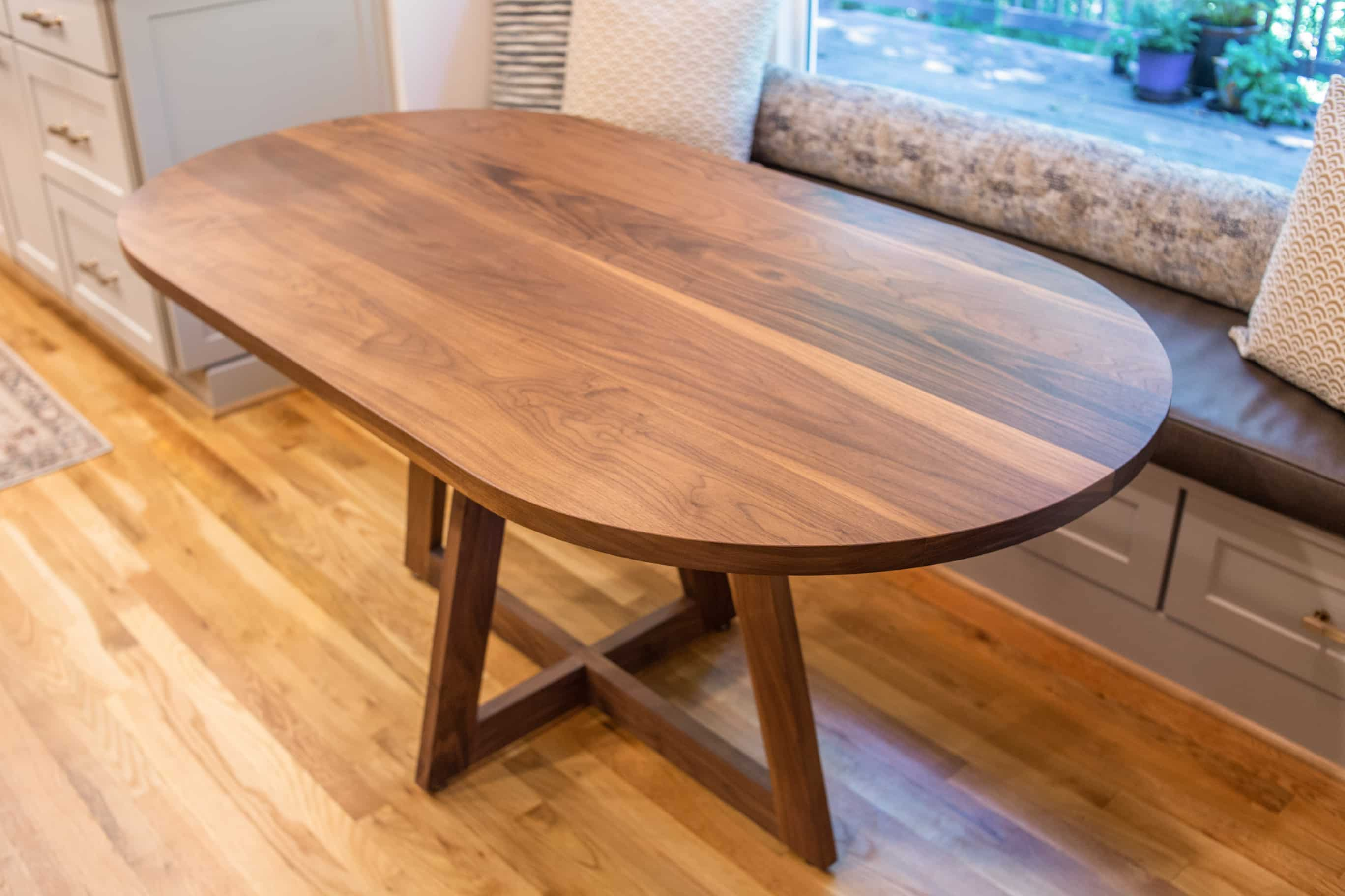 walnut oval table