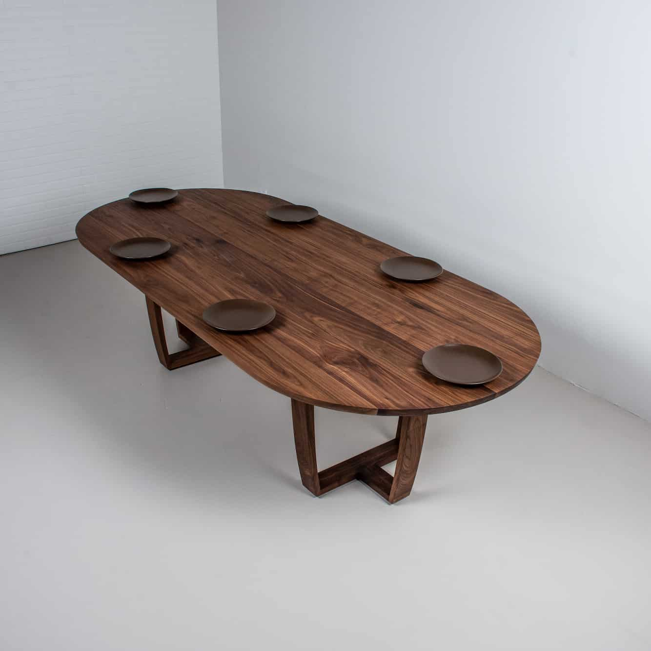 walnut oval table