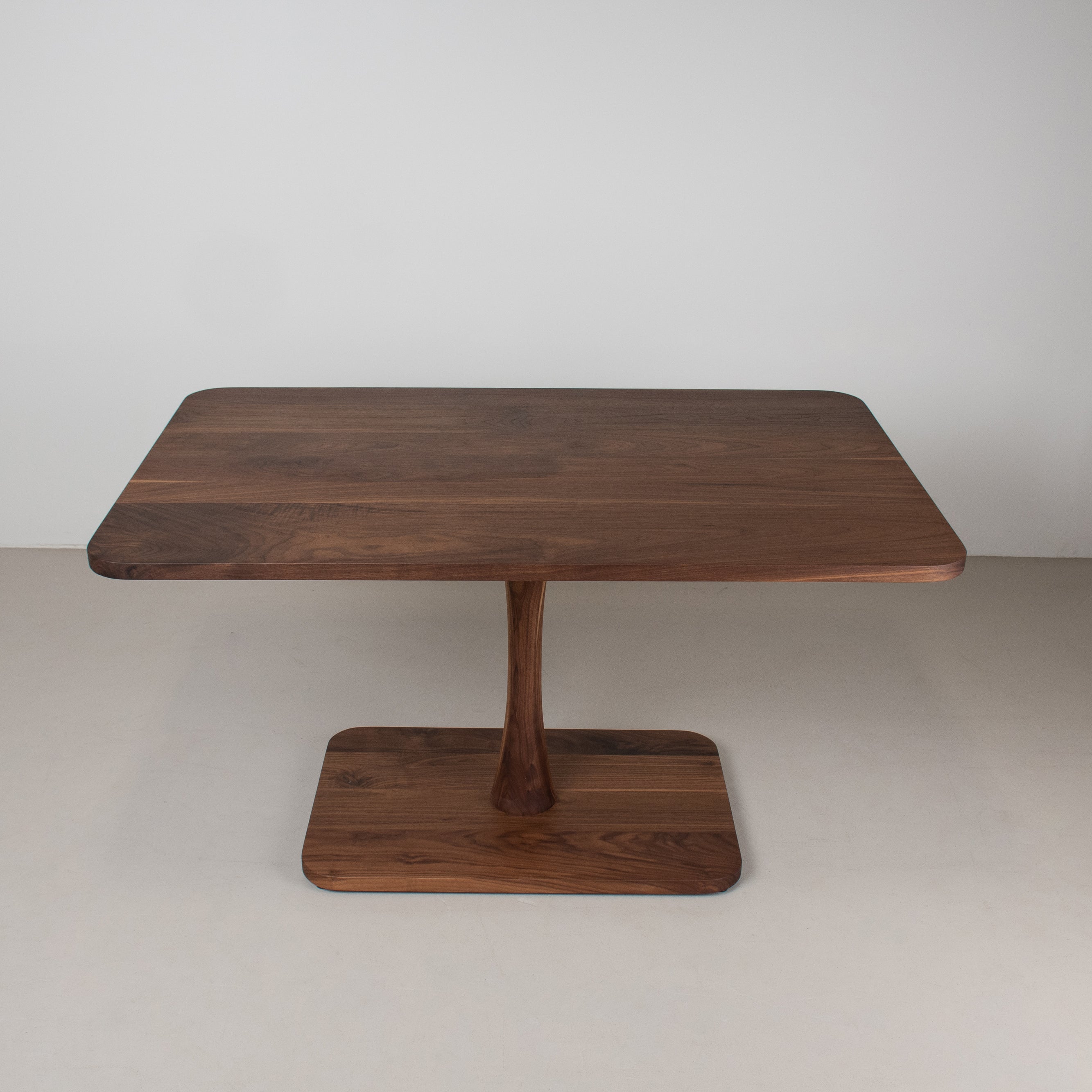 small walnut pedestal table