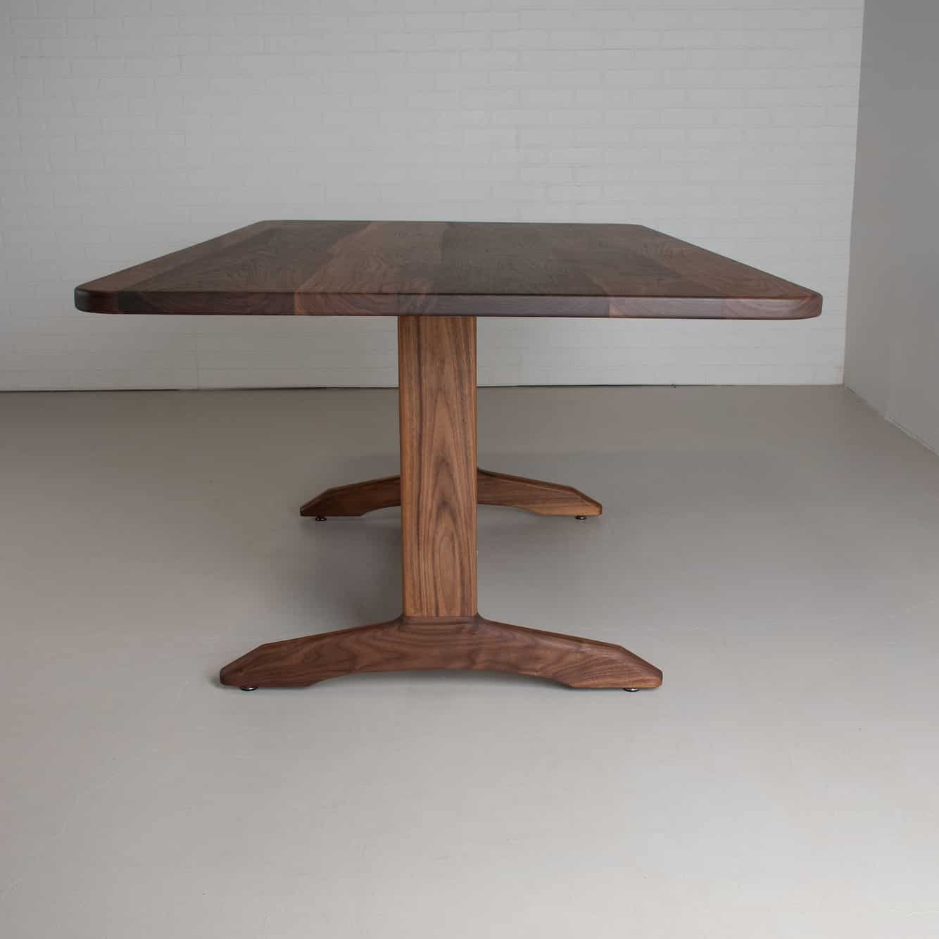 walnut trestle table