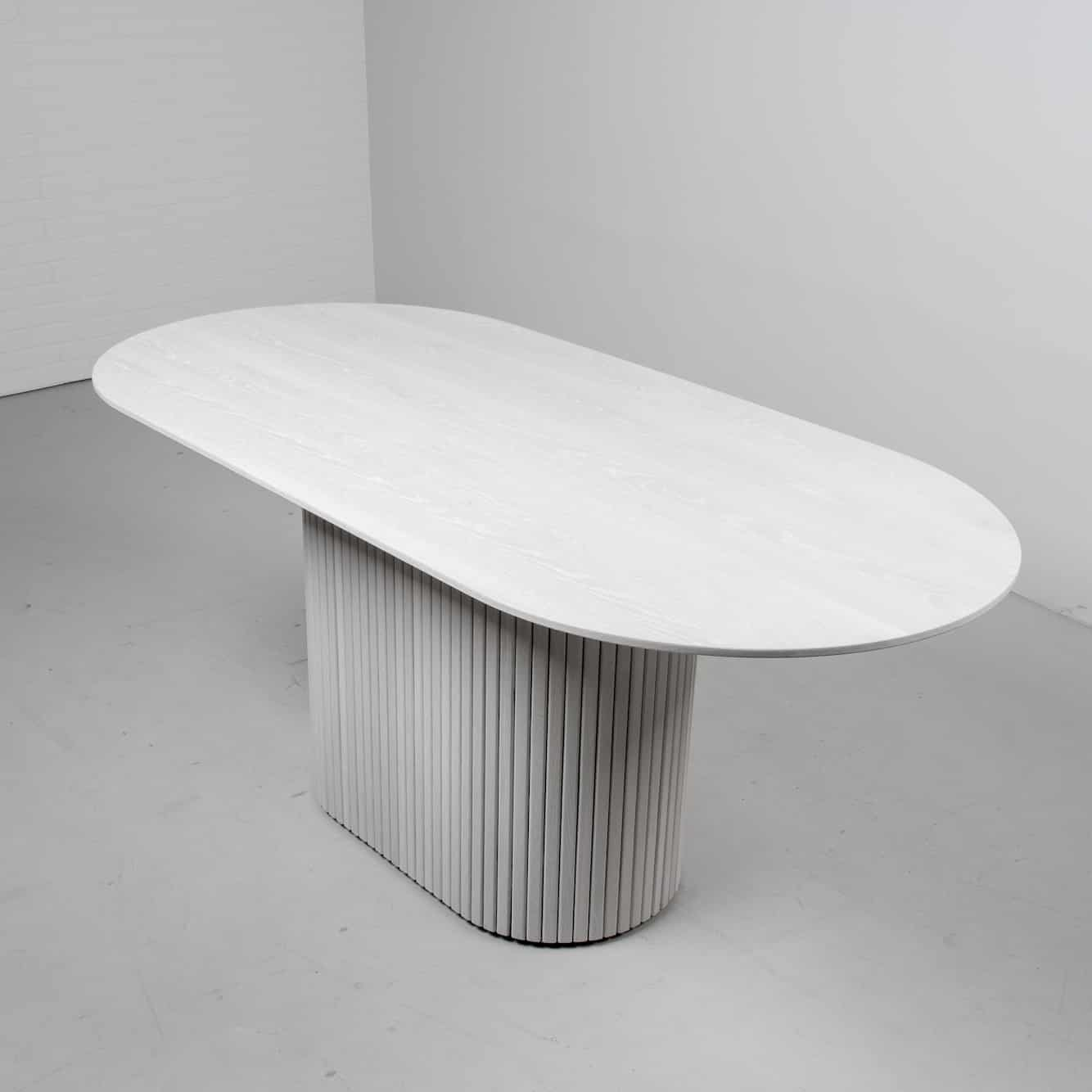 white ash table