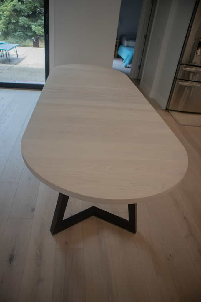 white extendable table