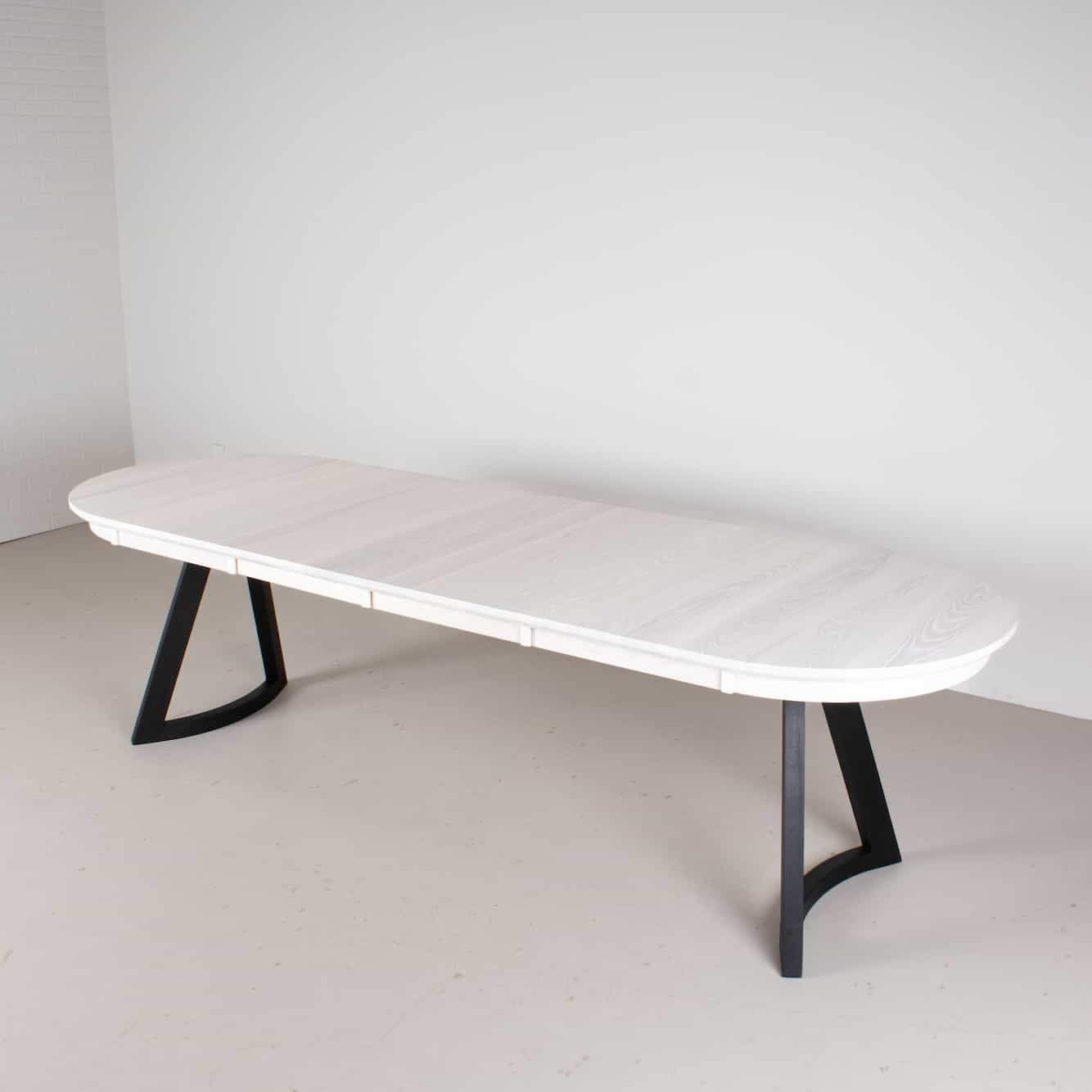 white oval table