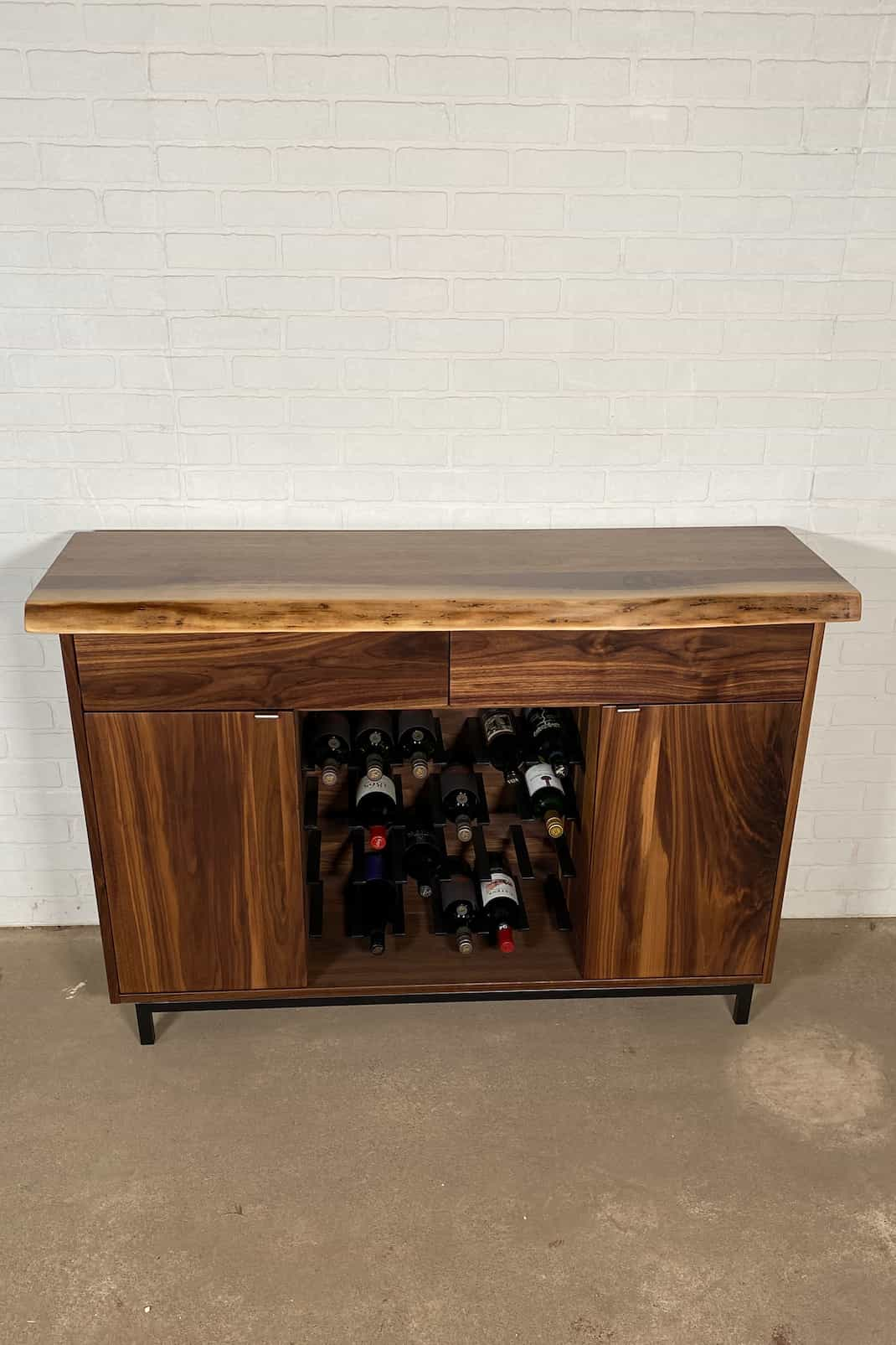 sideboard with wine storage