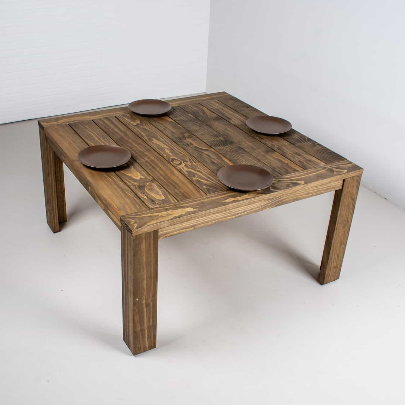 wood outdoor table